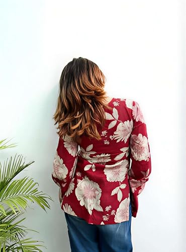 Image of ANNI Designer Cotton Short Kurti for Women | Stylish Kurti | Short Kurti Top | Casual Kurta for Women | Comfortable Cotton Kurtis for Womens