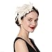Pistha Womens Fascinators Hats Tea Party Hats for Women, Feather Pearl Veil Headband for Wedding Cocktail Dresses Accessories