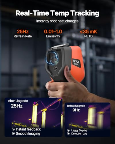 Image of 2025 AI-Powered Thermal Imager Pro,Thermal Imaging Camera with 256x192 IR Resolution & 2MP Visual Camera, 25Hz, 3.5 inch Touch Screen, -4F to 1022F, WiFi