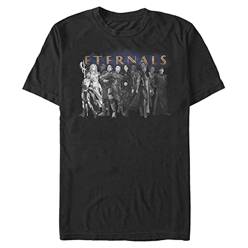 Tee shirt Eternals Marvel homme grand vêtement manches courtes noir taille 4XL tops