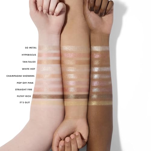 e.l.f. Powder Fine As Fleck Glitter Eyeshadow, Long-Lasting Sheer Eye Makeup With A Shimmer Finish, Soft, Smooth Formula, Vegan & Cruelty-Free, Pop Off Pink