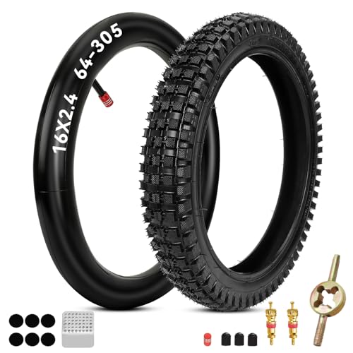 EOPOAYI 16x2.4 64-305 Front Tire and Inner Tube...