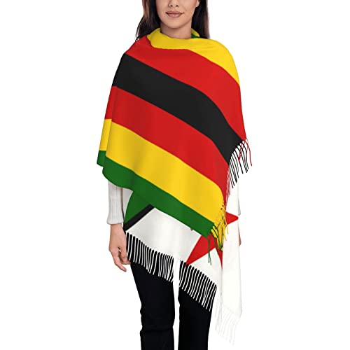 TZT Flag of Zimbabwe Scarf For Women and Men Winter Warm Scarves Large Shawl Wrap Shawl Gifts3