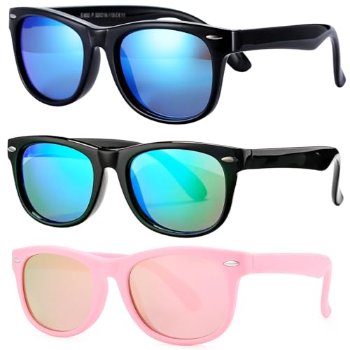 image for Pro Acme Kids Polarized Sunglasses, Flexible TPEE Rubber Toddler Shade