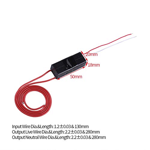 Transformador de pulso de alta tensão Gerador de arco DC 3,6V/4,8V a 40KV-50kV AC Boost Power Módulo
