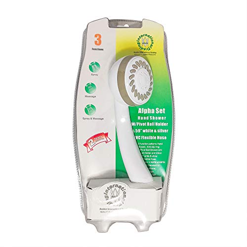 Ducha de mano con 3 funciones y manguera flexible de 59 in miniatura 7