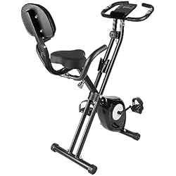 Dskeuzeew Bicicleta estática, vertical y plegable con resistencia magnética/monitor LCD/sensores de pulso, ejercicio de fitness para gimnasio en casa 4 Dskeuzeew Bicicleta estática, vertical y plegable con resistencia magnética/monitor LCD/sensores de pulso, ejercicio de fitness para gimnasio en casa