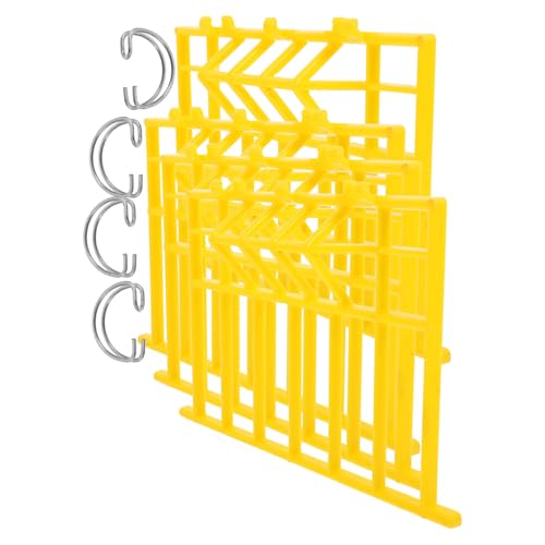 HOMSFOU Lot de 4 Portes Portes de Cage à Oiseaux avec Crochets Anti-Rebond 3,5 Cm en Métal Robuste Accessoires pour Cage à Cailles et Petits Oiseaux pour Volière Extérieure