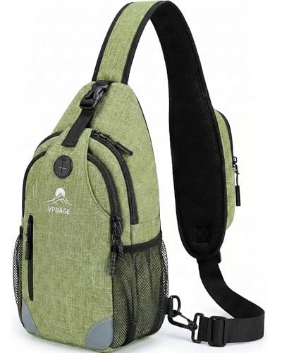 Mochila tipo sling para mujer y hombre, bolsa cruzada para viaje miniatura 1