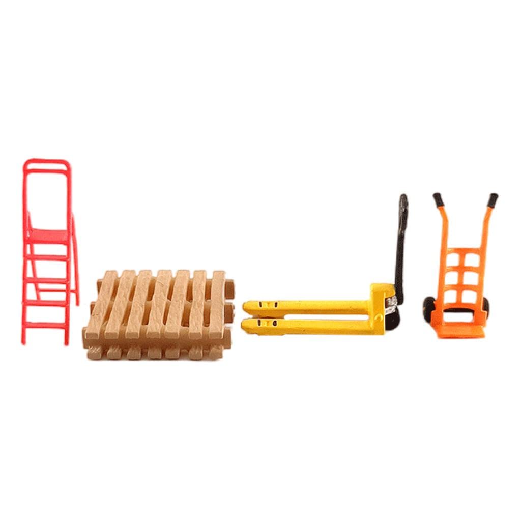 Miniatura in 1/64, Simulazione di Officina di Riparazione, Fabbrica, Magazzino, Casa, Accessorio da Collezione, Decorazione, Auto Rossa