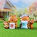 Popobox Capybara and Dog Series Blind Box Figures, Random Design Action Figures Collectible Toys for Birthday Gift, Home Decorations, Single Box