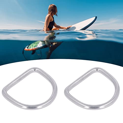 10 Pçs D Fivela Aço Inoxidável Anel Meio Redondo Acessório Sem Costura para Barco (40 * 37 * 5MM)