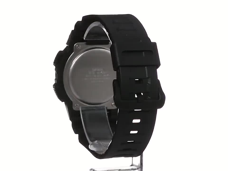 Casio Men's 'Super Illuminator' Quartz Stainless Steel and Resin