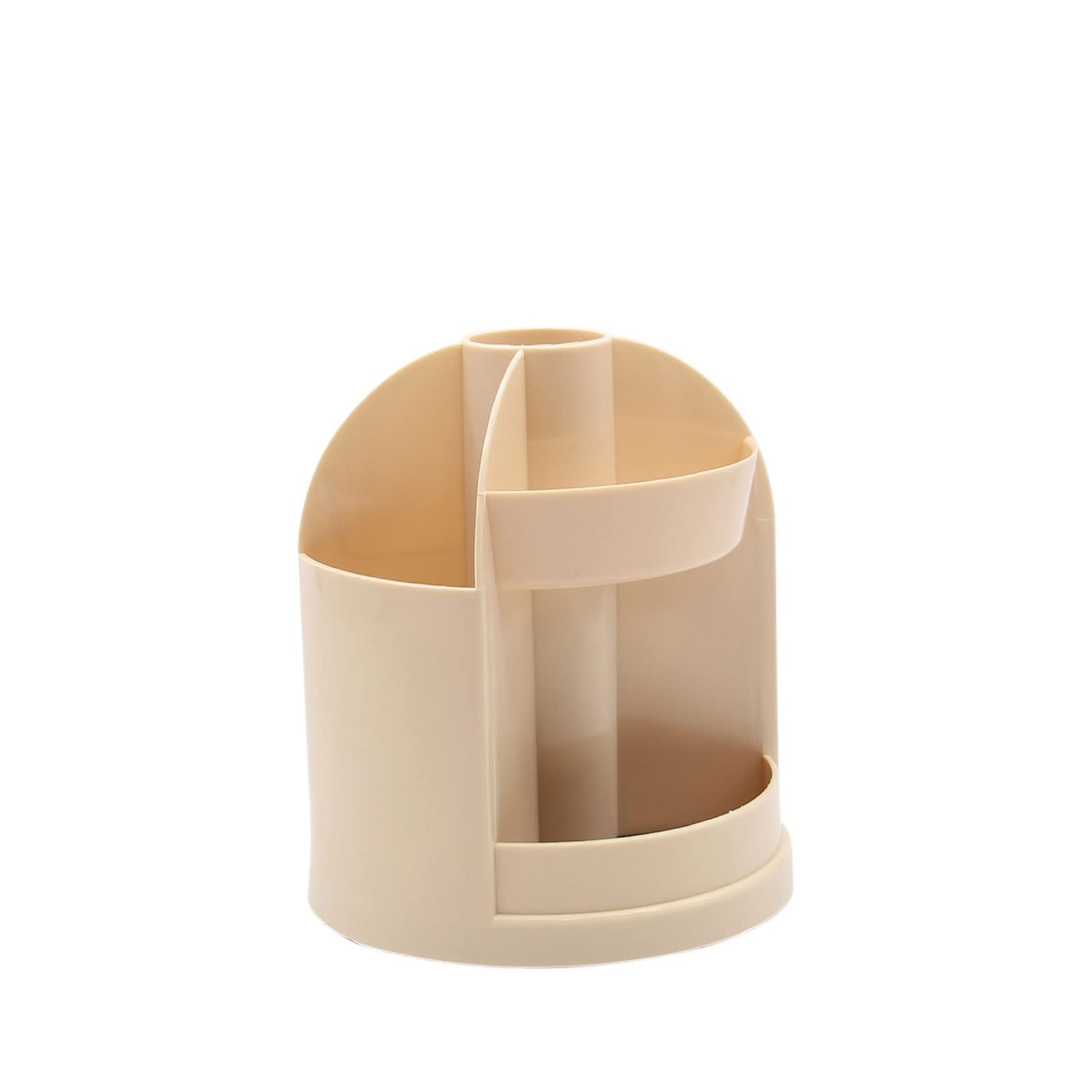 JINGYAN Pencil Holders Multi-function rotating large-capacity pen holder pencil makeup storage box desktop rack on file school office(Yellow)