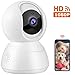 Produktbild IP Kamera HD 1080p WLAN Überwachungskamera IP-Kamera Schwenkbar mit Bewegungserkennung, Nachtsich und 2 Wege Audio, Unterstützung Android IOS für Baby Haustier Überwachung Weiß