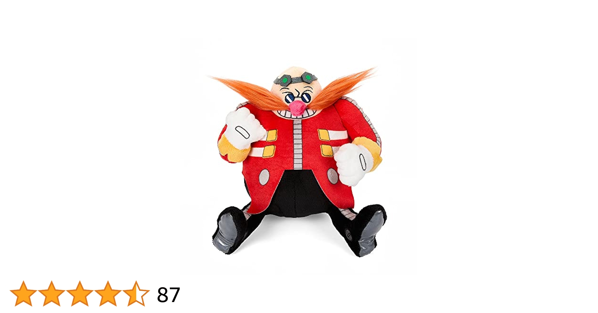 美品 ソニックザヘッジホックぬいぐるみ ドクターエッグマン 昔の レア 美品 ソニックザヘッジホックぬいぐるみ ドクターエッグマン 昔