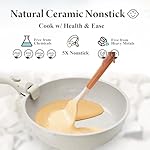 Ceramic Nonstick Cookware Set, Healthy,Non Toxic,17-Pieces Pots and Pans Set Removable Handles,Induction RV Kitchen Set,Stain & Scratch-resistant,Dishwasher/Oven Safe,PFAS/PFOA Free,Cream White - Image 5