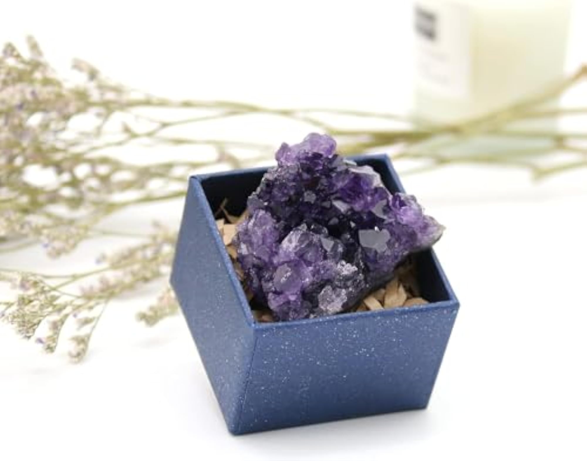 Amethyst Crystals, Clusters, and Natural Geode Cave Stones