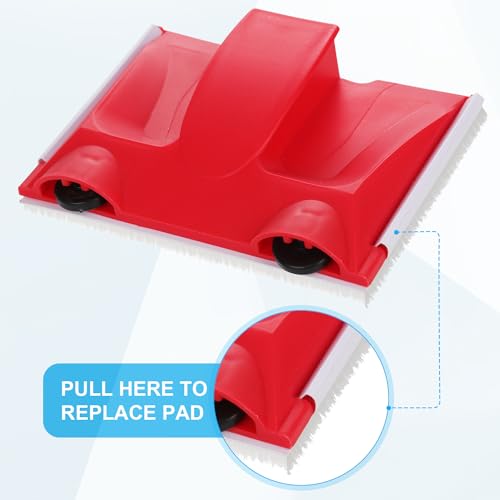 Paint Edger Trimmer with 2pcs Replacement Pad Refills, Edge Painting Tool for Wall Paint Pad Applicator for Ceilings Corner Edges Painter Trim Painting Supplies - Image 4