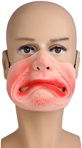 Zczhang fish858 Scary Horrible latex Half Face Mask Party Funny Clown Cosplay Masks Costume