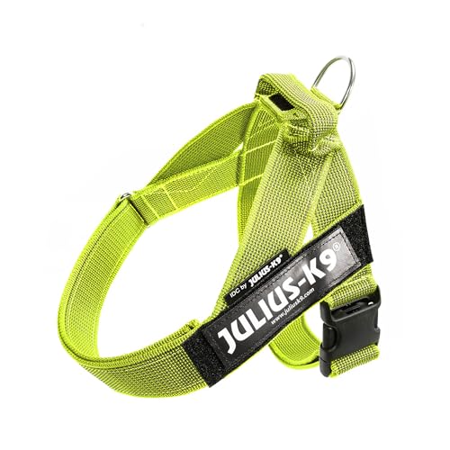 Julius-K9 Pettorina a Fascia Color & Gray, Taglia 0, Neon/Grigio