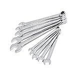 Crescent CCWS3 10 Piece Metric Combination Wrench Set with Included Rack for Storage and Organization