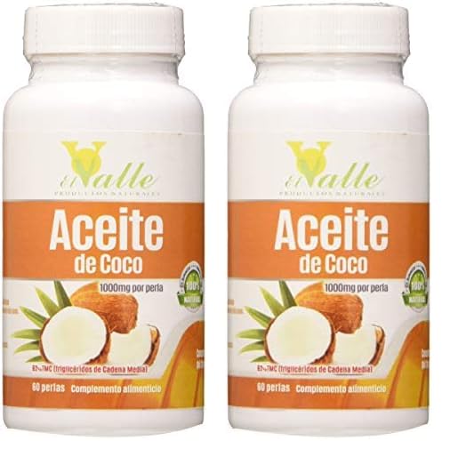 El Valle Aceite de Coco 60 Perlas - 1 Unidad (Paquete de 2)