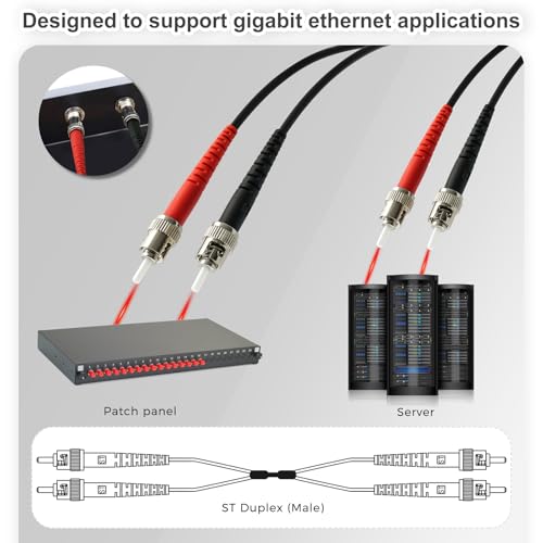 Câble fibre optique multimode OM1 ST/ST résistant pour gaines verticales - 3