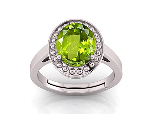 Bague réglable péridot vert naturel pour sublimer vos tenues au quotidien