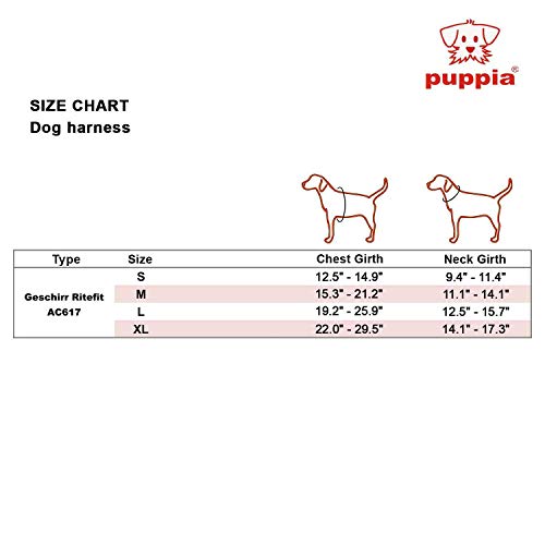 Puppia Ritefit Hundegeschirr für kleine bis mittelgroße Hunde - verstellbar und sehr weich - Auch als Welpengeschirr verwendbar -Antizuggeschirr für Hunde, Camouflage, S