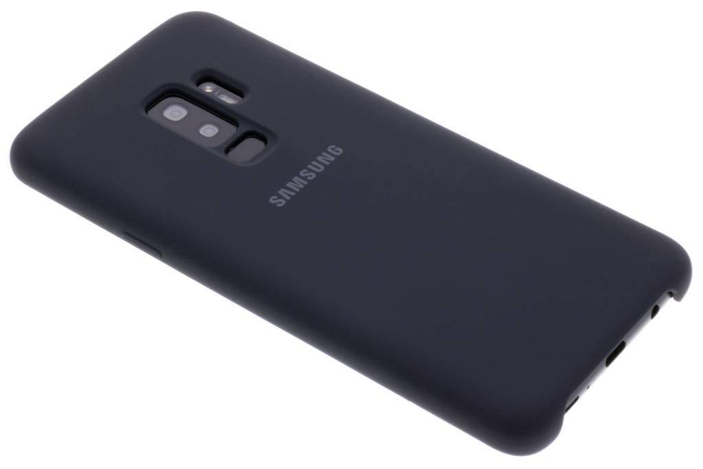 Samsung Silicone Qi Charging Compatible Cover Case for Galaxy S9 Plus - Black,EF-PG965TBEGWW