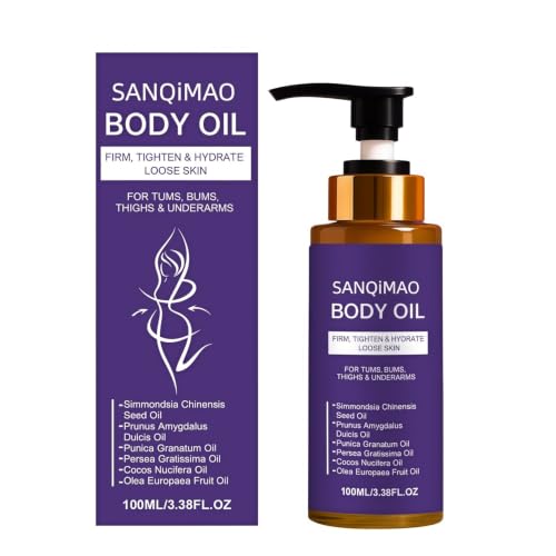 Vitae Charm Body Firming Oil for Women Hydrating Body Oil for Crepey Skin Firming & Smoothing Body Serum with Vitamin E & Sweet Almond Oil Lightweight Moisturizing Body Oil for Dry Skin (1)