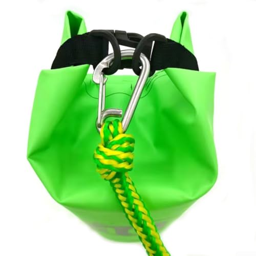 Bolsa seca impermeable de PVC verde de alta resistencia para kayak 7