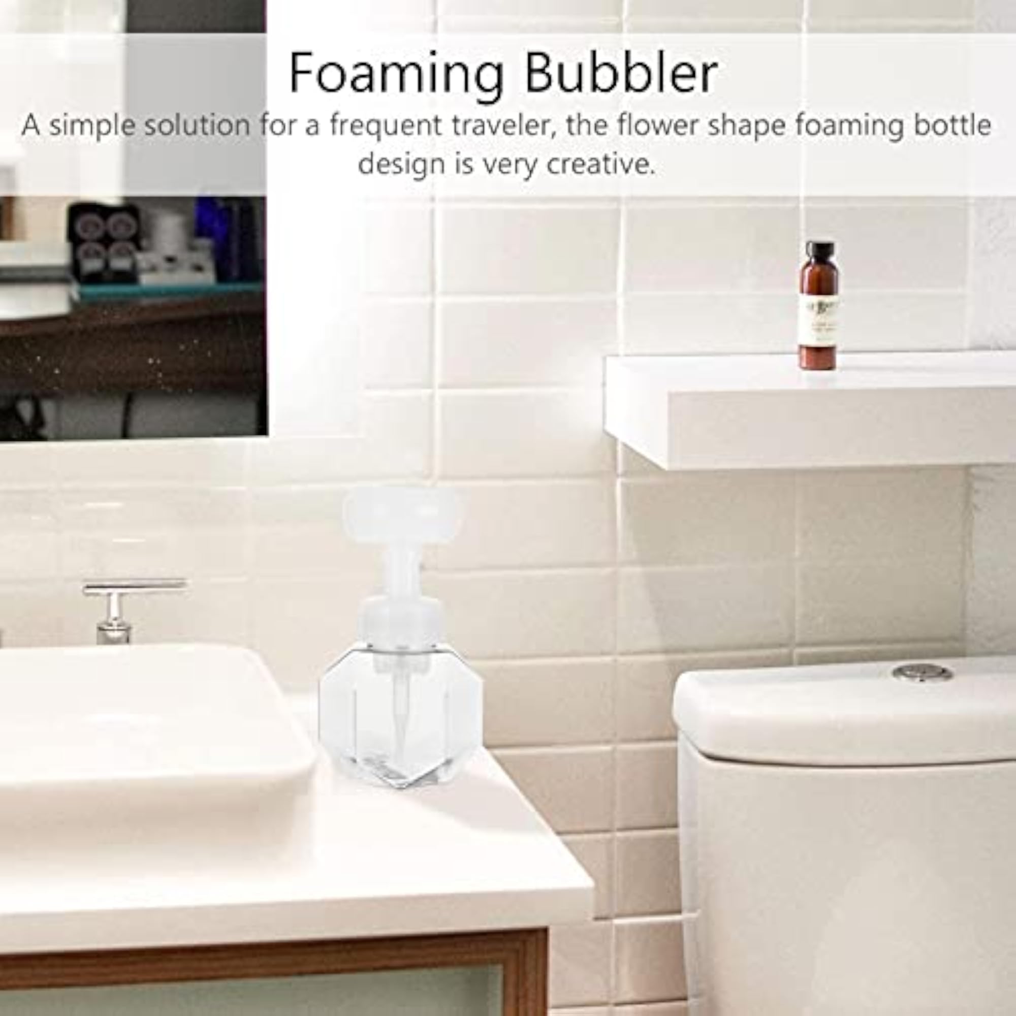 300ml Flower Shaped Refillable Liquid Soap Dispenser