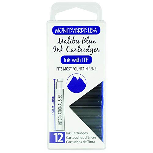 Monteverde cartouches d'encre Malibu Blue G305MU pour une écriture raffinée