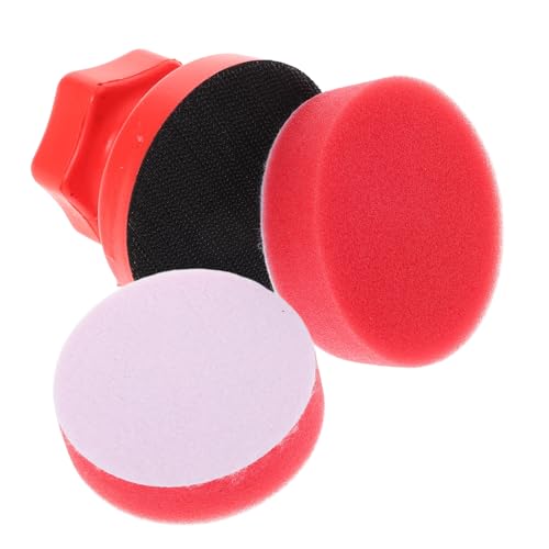 HOLIDYOYO Ergonomic Hand-Hold Car Polishing Sponge Set 8pcs Wax Applicator Pads Car Detailing Polishing Pads Tire Drill Sponge