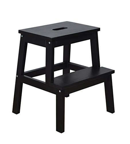 Escalera de tijera mazar de madera DASHADAO taburete para un hogar acogedor 2