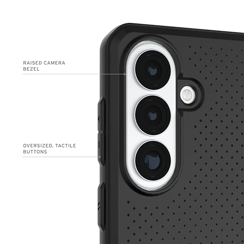 Image of Urban Armor Gear UAG Designed for Galaxy S26 5G Case, DOT - Compatible with Magnetic Charging Slim Transparent Rugged Military Drop Tested Protective Cover - Black Opaque