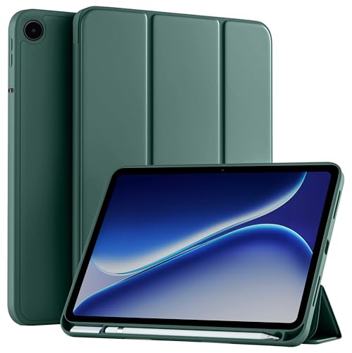 Image of TGK Flip Cover for OnePlus Pad Go 2 12.1 inch Smart Tablet Case Trifold Stand with Pencil Holder (Green)