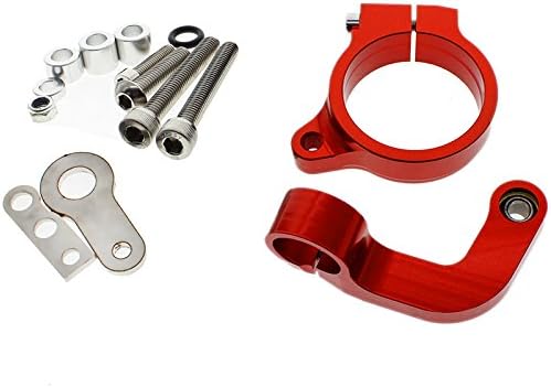 FXCNC Racing Motorcycle CNC Steering Damper Stabilizer Buffer Mounting Bracket Kit Compatible with R1200CL R1200GS 2013 2014
