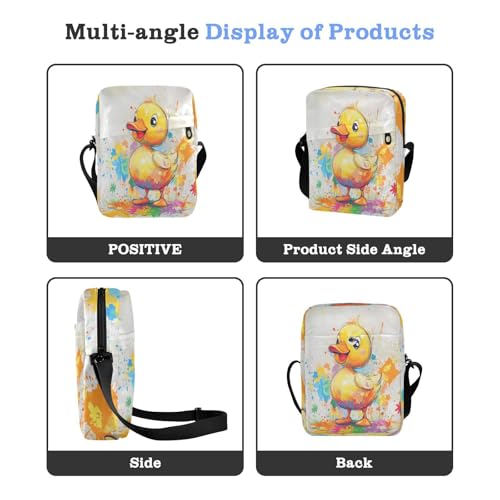 messenger bag crossbody Shoulder Crossover Bag Ladies Shoulder Handbags Adjustable Strap for outdoor sports outdoor sports- Cute Pet Duck4