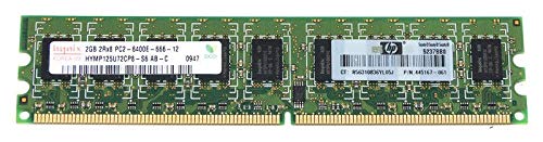 HYNIX 2GB DDR2 PC2-6400 800MHz ECC UNREGISTERED CL6 1.8V DUAL RANK 240Pins STANDARD DIMM MEMORY P/N: HYMP125U72CP8-S6
