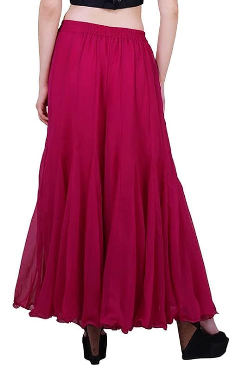 Kvish Regular Loose Fit Solid Colour Georgette Flared Sharara Palazzo for Women offers donot miss 2 Kvish Regular Loose Fit Solid Colour Georgette Flared Sharara Palazzo for Women offers donot miss