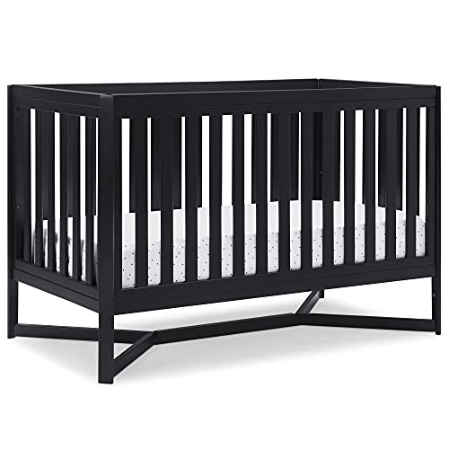 Delta Children Tribeca 4-In-1 Baby Convertible Crib, Midnight Grey #TOP15