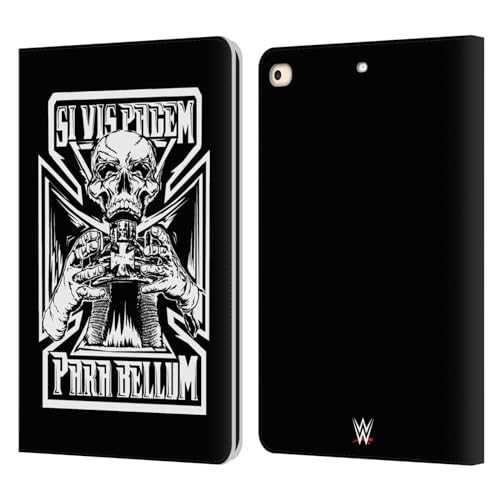 Head Case Designs Officially Licensed WWE Peace Triple H Leather Book Wallet Case Cover Compatible with Apple iPad 9.7 2017 / iPad 9.7 2018