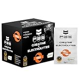 PAS Nutrition Creatine + Electrolytes - 30 Sachets | 5g Creapure® Creatine Monohydrate | Electrolyte Blend | Vegan | Sugar-Free | Orange Flavor