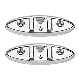 Shiwaki 2 TLG. 5'' Edelstahl Klampe Anlegeklampe Hardware für Boot Marine, Klappbar