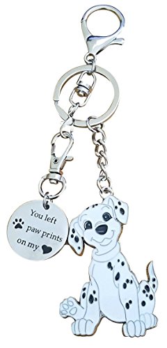 AM Landen Dog Cat Super Cute Keychain Key Chains for Best Friends Key Chains Best Gift Keychains (Dalmatian with plate)