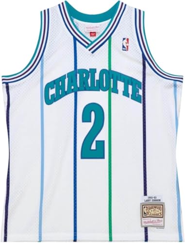 Amazon.com: Charlotte Hornets Johnson 2 Jersey - White by Mitchell