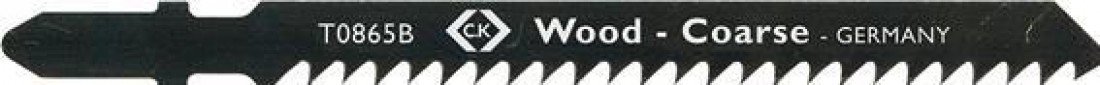 C.K T0865B Jigsaw Blades for Wood 0 V, Black, Set of 5 Piece